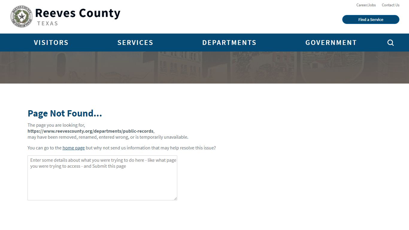 PUBLIC RECORDS LINK | Reeves County, TX